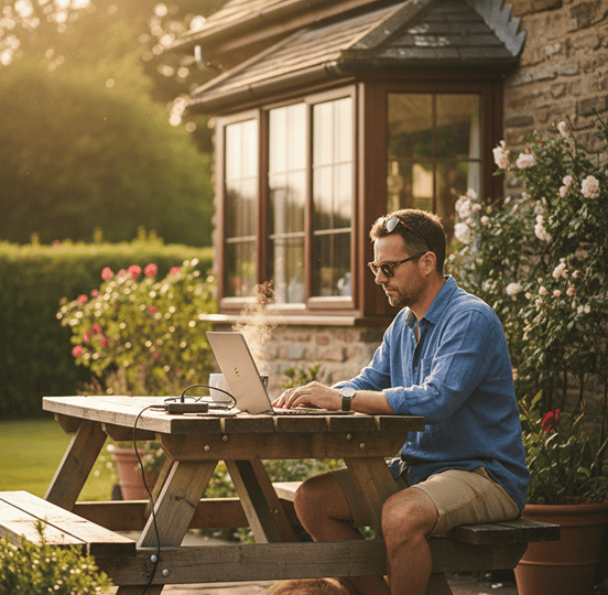 Property owner using property management system